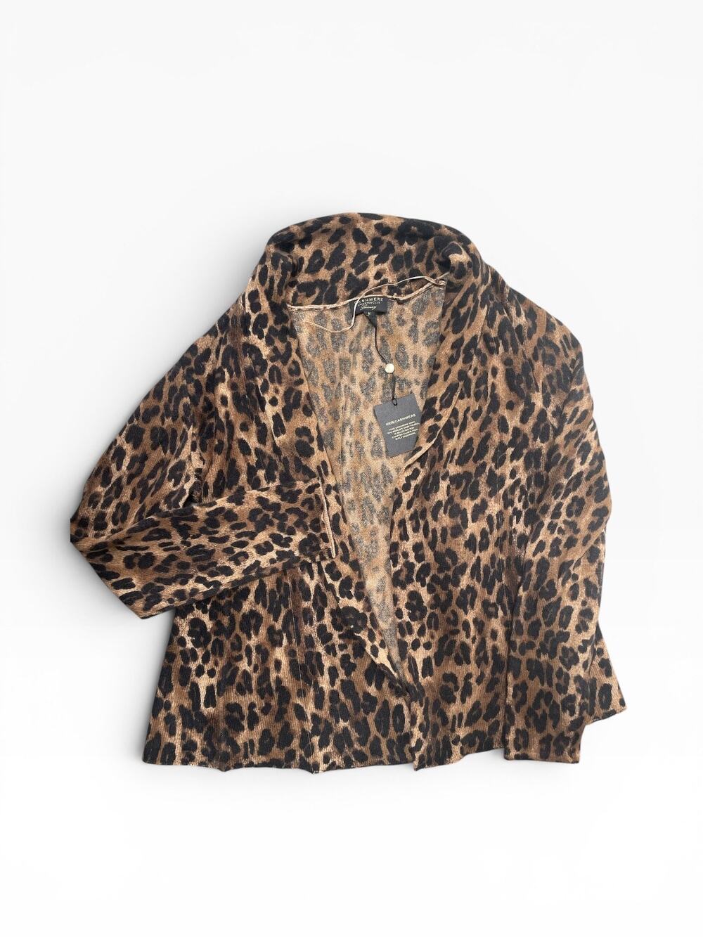 Charter Club Open Front Raw Hem Cashmere Cardigan